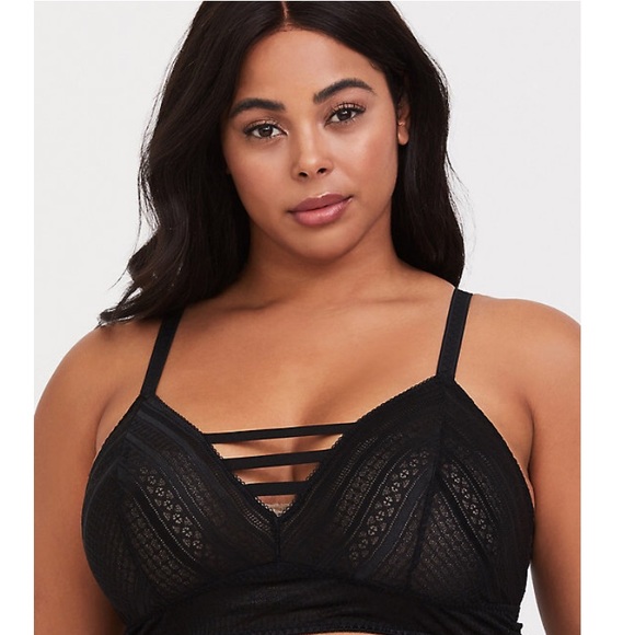 Black Ladder Lace Bralette - Picture 1 of 3